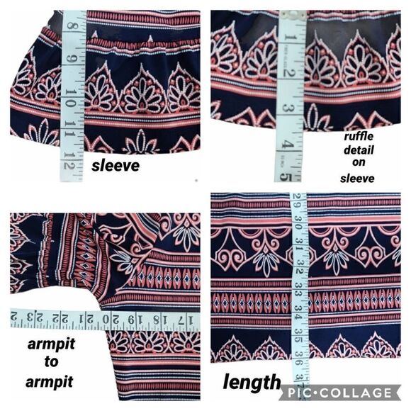 New York & Company Boho Tunic Ruffle Sleeve Dress - Picture 10 of 11